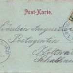 Bayern - Landstuhl CII Kusel Bahnpost-K1 AK Landstuhl n. Kottweiler 1899