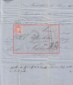 Bayern - Neunkirchen Worms II Bahnpost-K1 3 Kr. Brief Frankenthal 1870