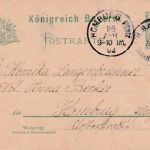 Bayern - Saarbrücken II Germersheim Bahnpost-K1 5 Pfg. Ganzsache St Ingbert 1902