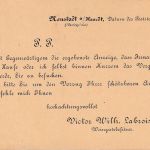 Bayern - Weissenburg Mainz Bahnpost-K1 3 Pfg. Ganzsache/Vertreteravis Neustadt