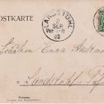 Bayern - Germersheim Zweibrücken Bahnpost-K1 5 Pfg. Karte n. Landstuhl 1902