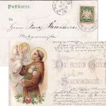 Bayern - Bergzabern CI Karlsruhe Bahnpost-K1 5 Pfg. Karte n. Wallerstein 1905