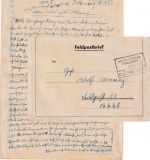 DR - Kaiserslautern Pirmasens Zug 1432 apt. Bahnpost-Ra4 Krickenbach/Schopp 1940