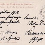 Bayern - Langmeil Münster Bahnpost-K1 Karte n. Saarunion 1913