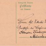 Bayern - Aschaffenburg I Würzburg Bahnpost-K1 5 Pfg Ganzsache Aschaffenburg 1911