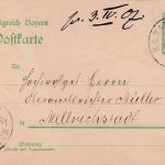 Bayern - Fladungen Mellrichstadt I Bahnpost-K1 5 Pfg. Ganzsache Sands 1907