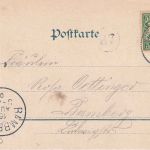 Bayern - Höchstadt Forchheim II Bahnpost-K1 AK Stempfermühle - Bamberg 1902