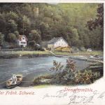 Bayern - Höchstadt Forchheim II Bahnpost-K1 AK Stempfermühle - Bamberg 1902