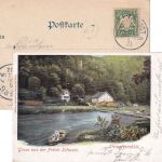 Bayern - Höchstadt Forchheim II Bahnpost-K1 AK Stempfermühle - Bamberg 1902