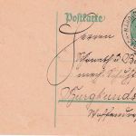DR - Maroldsweisach Breitengüssbach Zug 16 Bahnpost-K2 5 Pfg. GA Ebern 1925