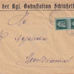 Bayern - Schlüsselfeld Frensdorf Zug 57 bahnpost-K2 Brief Schlüsselfeld 1914