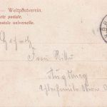 Bayern - Würzburg II Bamberg Bahnpost-K1 AK Würzburg - Augsburg 1907
