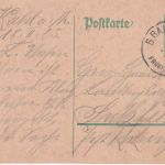 DR - Frankfurt V Würzburg apt. Bahnpost-K1 5 Pfg. Ganzsache Kahl - Sulzfeld 1925
