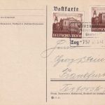 DR - Würzburg Frankfurt Zug 757 apt. Bahnpost-Ra4 Karte Heigenbrücken - FFM 1941