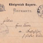 Bayern - Würzburg Frankfurt C Bahnpost-K1 5 Pfg. Ganzsache Würzburg 1883