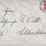 DR - Frankfurt C Würzburg Bahnpost-K1 10 Pfg. DR Ganzsachenumschlag 1889