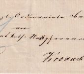 Bayern - Bamberg Bahnh. 22/7 K1 7 Kr. Portobrief n. Kronach ca. 1868