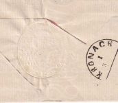 Bayern - Bamberg Bahnh. 22/7 K1 7 Kr. Portobrief n. Kronach ca. 1868