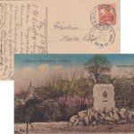DR - Hofheim II Hassfurt Bahnpost-K1 7 1/2 Pfg. Germania AK Königsberg 1918