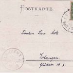 Bayern - Windsbach I Wicklesgreuth Bahnpost-K1 AK Jakobsruhe - Erlangen 1898