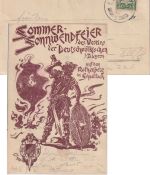 Bayern - Simmelsdorf I Schnaittach Bahnpost-K1 AK Sonnwendfeier Rothenberg 1902