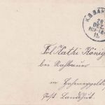 Bayern - Pocking Landshut 2 Bahnpost-K1 Karte n. Hoheneggelkofen 1915