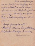 DR-Infla - Ortenburg Vilshofen Zug 59 Bahnpost-K2 Ganzsache Ortenburg 1921