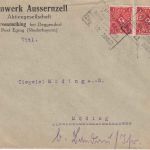 DR-Infla - Deggendorf Kaltenegg Zug 22 Bahnpost-Ra4 Brief Grossmeiking 1922