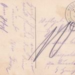 Bayern - Wegscheid Erlau Zug 8 Bahnpost-K2 unfrankierte AK Obernzell 1913