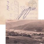 Bayern - Wegscheid Erlau Zug 8 Bahnpost-K2 unfrankierte AK Obernzell 1913