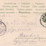 Bayern - Passau Regensburg Bahnpost-K1 Farblitho Plattling (Bahnhof u.a.) 1904