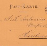 Bayern - Passau Regensburg II Bahnpost-K1 Vertreteravis Passau Hersbruck