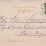 Bayern - Bayer. Eisenstein priv. Foto-Ansichtskarte (u.a. Bahnhof) gelaufen 1898