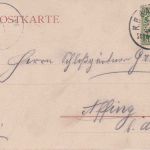 Bayern - Schwandorf München 2 Bahnpost-K1 AK Freising - Affing 1904