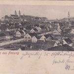 Bayern - Schwandorf München 2 Bahnpost-K1 AK Freising - Affing 1904