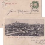 Bayern - Schwandorf München 2 Bahnpost-K1 AK Freising - Affing 1904