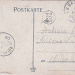 Bayern - Regensburg Nürnberg 6 Bahnpost-K1 AK Regensburg - Nürnberg 1908