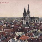 Bayern - Regensburg Nürnberg 6 Bahnpost-K1 AK Regensburg - Nürnberg 1908