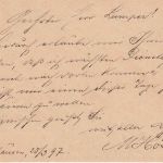 Bayern - Thannhausen Dinkelscherben C Bahnpost-K1 5 Pfg. Ganzsache1897