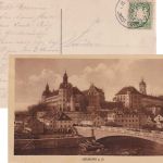 Bayern - Ingolstadt I Donauwörth Bahnpost-K1 AK Neuburg - Wallerstein 1909