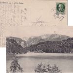 Bayern - Kufstein Rosenheim 2 Bahnpost-K1 AK Hechtsee (Kiefersfelden) 1916
