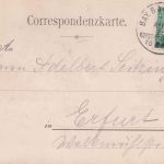 DR - Kufstein Rosenheim ZG 844 Bahnpost-K1 AK Kuftsein - Erfurt 1925