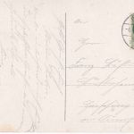 Bayern - Uffing Staffelsee (mit Bahnstrecke) farb. Felle-AK gelaufen 1916