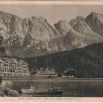 DR-Infla - Garmisch München ZG 1364 Bahnpost-K1 AK Eibsee - Stade 1921 (1911 !)