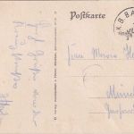 Bayern - Kreuzstrasse München Ostbahnh. I Bahnpost-K1 AK Kreuzstraße 1917(?)