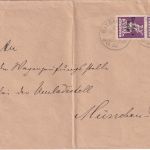 DR-Infla - Marquartstein Übersee ZG 32 Bahnpost-K1 Brief n. München 1921