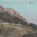 Bayern - Salzburg München 4 Bahnpost-K1 karte Aschau - Rosenheim 1907