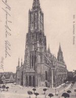 DR - Ulm München 1 Bahnpost-K1 AK Ulm - Dessau 1904