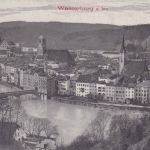 Bayern - Rosenheim Plattling 3 Bahnpost-K1 AK Wasserburg - Tutzing 1908