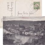 Bayern - Rosenheim Plattling 3 Bahnpost-K1 AK Wasserburg - Tutzing 1908